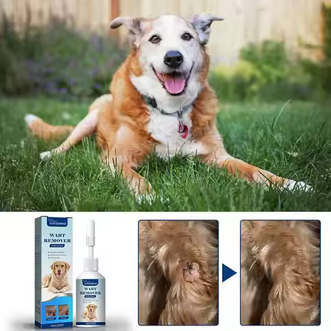 Pet Warts Remover Liquid Dogs Skin Care Cats Corns Papilloma No Irritation Remedy Fast Eliminate Mol