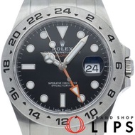 二手勞力士探險家型 II 腕錶，型號 226570，附原廠錶盒和保固卡，不鏽鋼男士腕錶，黑色，拋光處理，成色極佳。