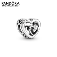 Pandora Entwined hearts sterling silver charm