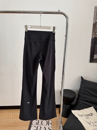 Spot Goods Alo Yoga Pants Slim Fit Slimming Mopping Sports Bell-Bottom Pants High Waist Hip Lift Lei