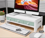 Stackable Multifunctional Computer Monitors Stand Riser With Drawer Organizer Elevated Rack