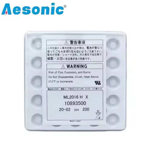 2PCS Original MaxeII ML2016 Photokinetic Kinetic Energy Rechargeable Button Battery ML 2016 Can Repl