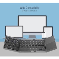 PROMOTION B033 Mini Folding Keyboard Bluetooth Foldable Wireless Keypad Touchpad Windows Android IOS