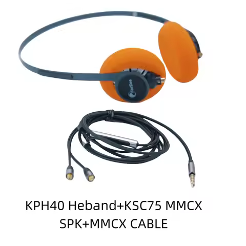 Farsoo KPH40 headband with KSC75 MMCX speaker units hifi deep bass sound quality mmcx detachable cab