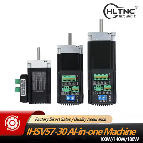 JMC 100w 140w 180w IHSV57-30 Nema23 57mm 3000RPM 36V DC Closed Loop Integrated Servo Motor With DSP 