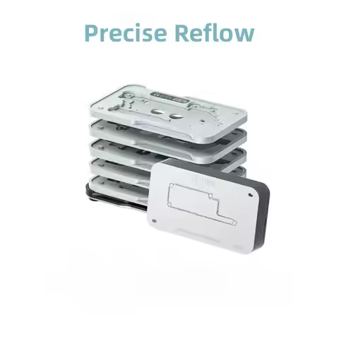 2UUL BH13 Middle Layer Reballing Station MIDREBALL Base 5in1 Reballing Stencil Steel Mesh for IPhone