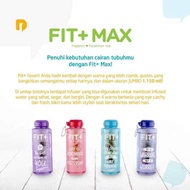 FIT+ MAX BOTOL MINUM 1 LITER - BOTTLE INFUSED WATER TAHAN BANTING