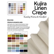 CATALOG SAMPLE FABRIC KUJIRA LINEN CREPE/LINEN CREPE/RAMI CREPE/RAMI CREPE HIGH QUALITY
