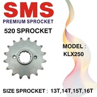 KAWASAKI KLX250 KLX 250 SMS 520 SPROCKET ( FRONT ) SPROCKET DEPAN