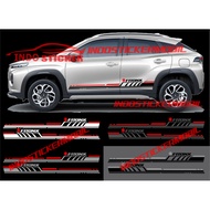Cutting fronx car stickers, list of side body stripes for suzuki Fronx cars, the latest fronx sticke