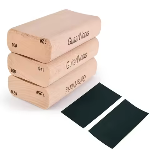 Guitar Dual Purpose Radius Fret Leveling Sanding Block Luthier Tool for Guitar Fretboard Fret Leveli