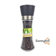 100g Sarawak Black Pepper with Grinder Adjustable Ceramic Core with Glass Bottle / Pengisar Lada Hit