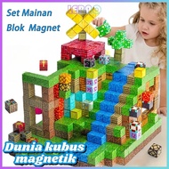 Minecraft 3D Magnetic Block Toy - Minecraft Motif, Children's Creativity, Building Blocks