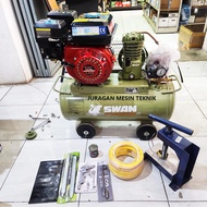 Mesin Kompresor Bensin Swan 1/4HP Kompresor Paket Bengkel Komplit SWAN