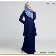 [[PRELOVED]] Baju Kurung Estella by Sabella size M warna biru tahun 2019