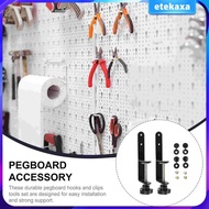 [Etekaxa] 2x Pegboard Desk Mount Desk Brackets Panel Support for Office Home Kitchen