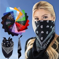Fashion Hip Hop Classic Paisley Bandana Square Scarf 55cm*55cm Black Red Headband Printed For Women/