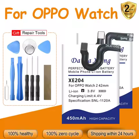 High Quality XE906 XE910 XE204 XE203 BLW007 BLW003 New Battery For OPPO Watch 1 2 3 SE Pro 42/46mm O