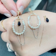 ⊙agete / Akado Christmas limited new 10K natural stone pearl pendant earrings / set Japan purchasing