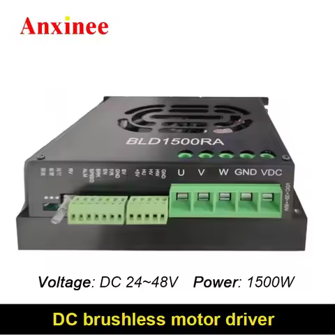 High Power Brushless Motor Driver 3PH 24V 36V 48V 220V BLDC Controller With Hall Adjustable Speed fo