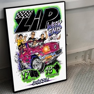 CUSTOM Poster + Frame Size 60x40cm / 45x30cm / 30x20cm (BOOTLEG)