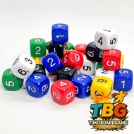 Premium Digital Number Dice D6 16mm Board Games - Game Dice - Board Game