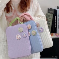 Cute Contrast Color Portable 37cm iPadpro Tablet Liner Bag 47cm Laptop Protective Case Storage Bag W