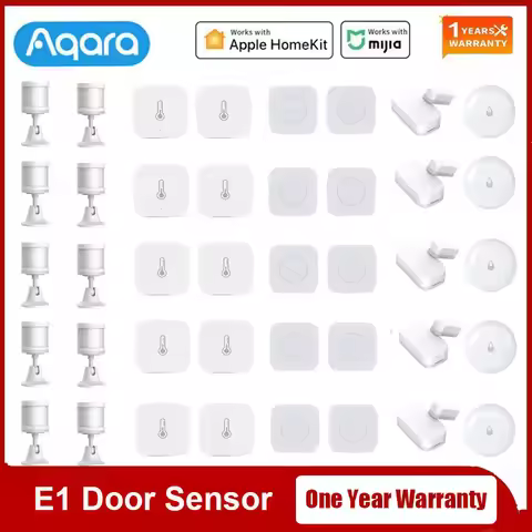Aqara Hub ZigBee Sensors Human Body Water Sensor Temperature Door Sensor Wireless Switch Key Smart H