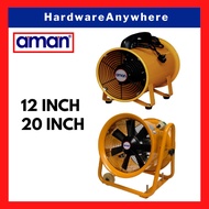 AMAN Ventilator Blower Fan / Industrial Blower Fan / Exhaust Hose Fan [12'' & 20'']