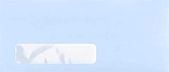 LUXPaper #10 Business Window Envelopes | 4 1/8" x 9 1/2" | Baby Blue | 80lb. Text | 250 Qty