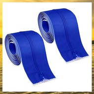 (HIMK) 2 Roll Heavy Duty Zipper Dust Barrier Zipper 3 Inch X 7 Ft Construction Zipper Self Adhesive