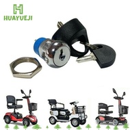 HUAYUEJI Ignition Switch Universal With 2 Keys Waterproof Cover Mobility Scooter Spare Start