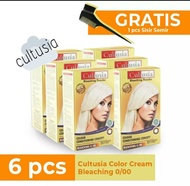 Paket Cultusia Bleaching isi 6 pcs -30 ml Color Cream Long Lasting Color Conditioning Concept / Semi