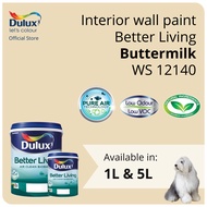 Dulux Interior Wall Paint - Buttermilk (WS 12140) (Better Living) - 1L / 5L