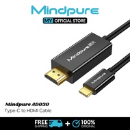 Mindpure USB-C to HDMI Cable 4K@30Hz 1.5m (Black) -AD030