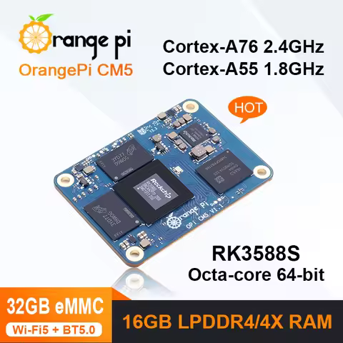 Orange Pi CM5 16GB RAM 32GB EMMC Mini PC RK3588S Compute Module 5 Single Board Computer