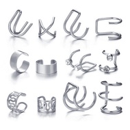 17MILE เหล็กไม่มีเครื่องประดับแบบเจาะชุดต่างหูแบบหนีบ Tragus Cuff Wrap ต่างหูกระดูกอ่อน Hoop