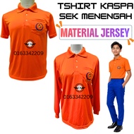 [KASPA] TSHIRT KADET APM KASPA MATERIAL JERSEY SEK MENENGAH READY STOCK