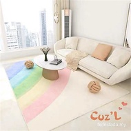 Ins Style Light Sofa Coffee Table Blanket Large Living Room Carpet Girl's Heart Study Girl Bedroom B