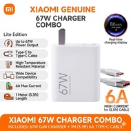 [Ready Stock]Original Xiaomi 67W Fast Charger Turbo Charging Combo Adapter & 6A Type C Cable for Xia