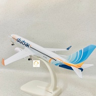 Boeing 737-800 Airplane Model Brand "FLYDUBAI" High Quality Alloy 20cm Standard Scale new model 2023