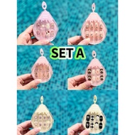 READY STOCK (Wholesale RM 8.00/1set)1 BOX 6 SET ( HIGH QUALITY ) KOREAN NEW DESIGN FAKE NAIL 6D