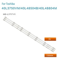 3pcs/set led backlight strip for Toshiba 40L3750VM 40L48504B 40L48804M light bar V400HJ6-PE1 MS-L1717 V1