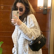 Chanel腰包  胸包 淡金釦