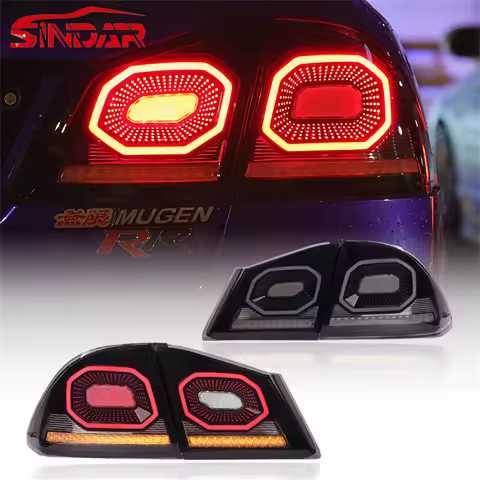 SINDAR LED Taillight Assembly for Honda Civic FD2 TypeR 2006-2012, Custom Mold Car Tail Lamp Accesso