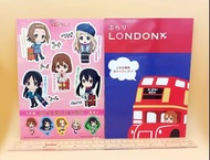 K-ON！輕音少女 貼紙 + 記事簿套裝 一番賞F賞