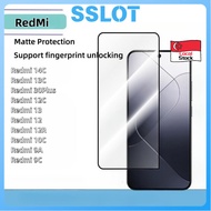 [SG STOCK]Redmi Tempered Glass Protector Matte for Redmi14/13C 13/12 12C 12R 9A 9C Screen  Film