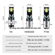 12 Đèn LED Độ Sáng Cao Đèn Pha Xe Máy Bộ H4 H7 P15D H6 Sương Mù Phía Trước Xe Thiết Bị Phụ Kiện