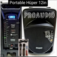 Speaker Portable Huper Jl12 12 Inch 12" Jl 12 With Mic Original Huper
