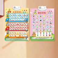 OUKUMAN | Pinyin Alphabet Chart Wall Chart Educational Phonics Learning Tool